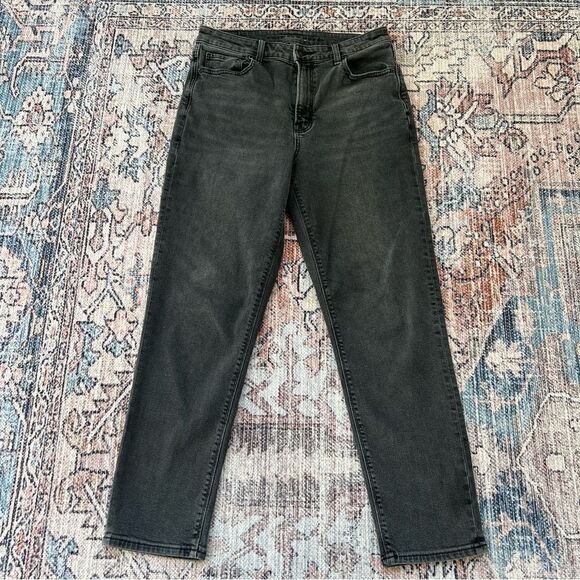 American Eagle Outfitters Mom Jean in Black Wash Charcoal Grey Size 8 - Picture 4 of 11